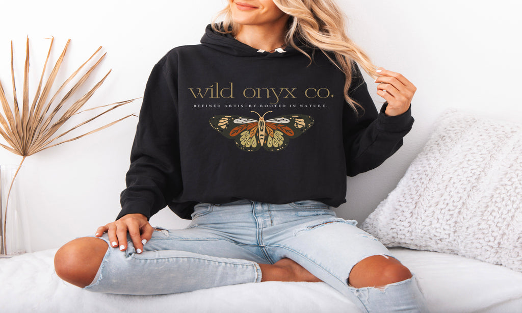 Wild Onyx Graphic Hoodie - Wild Ones Co. Unisex Softstyle Fleece