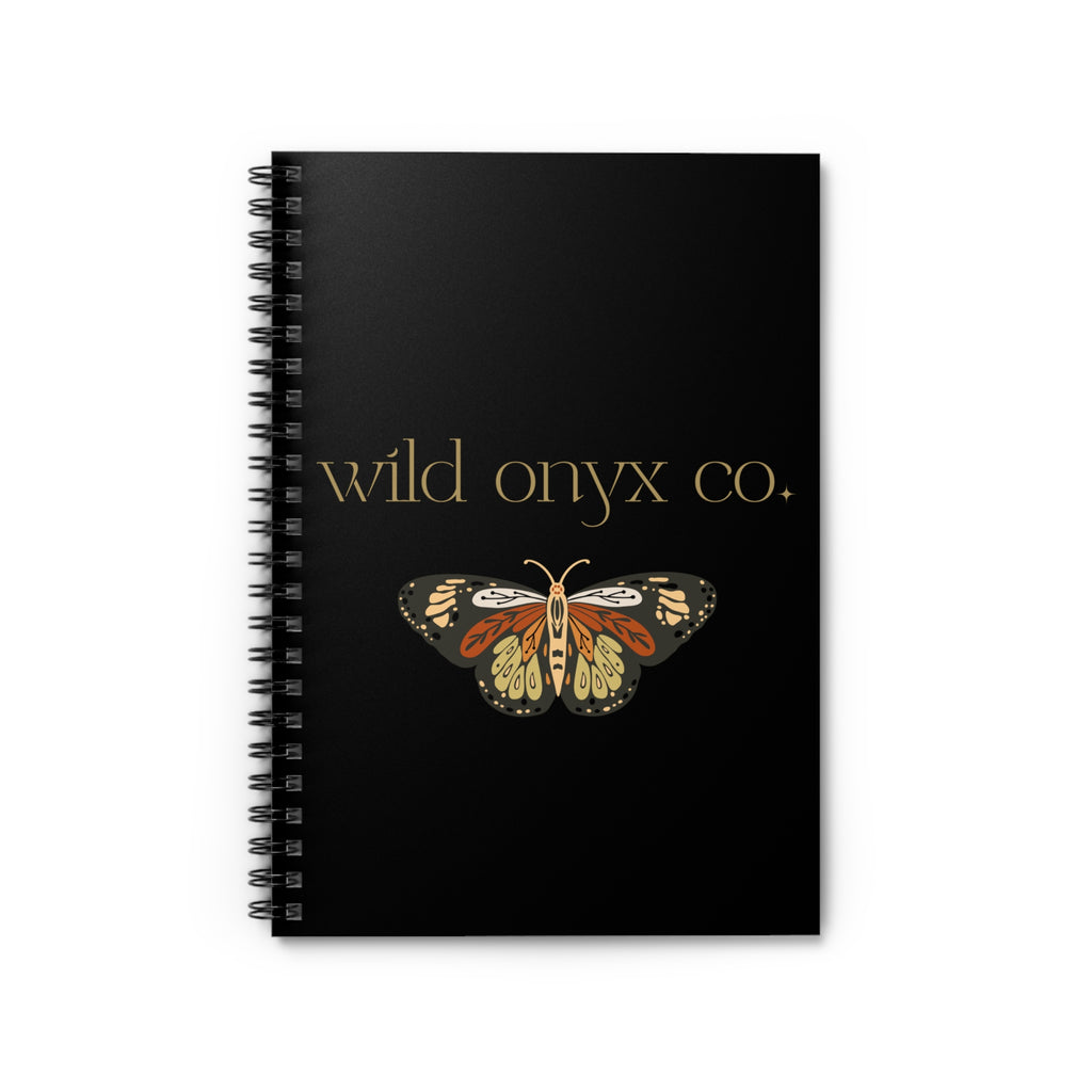 Wild Onyx Co. Spiral Notebook - Ruled Lines